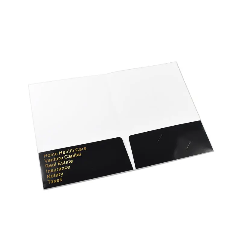 Custom Printing a4 presentation folders 300gsm paper with flaps office file folder