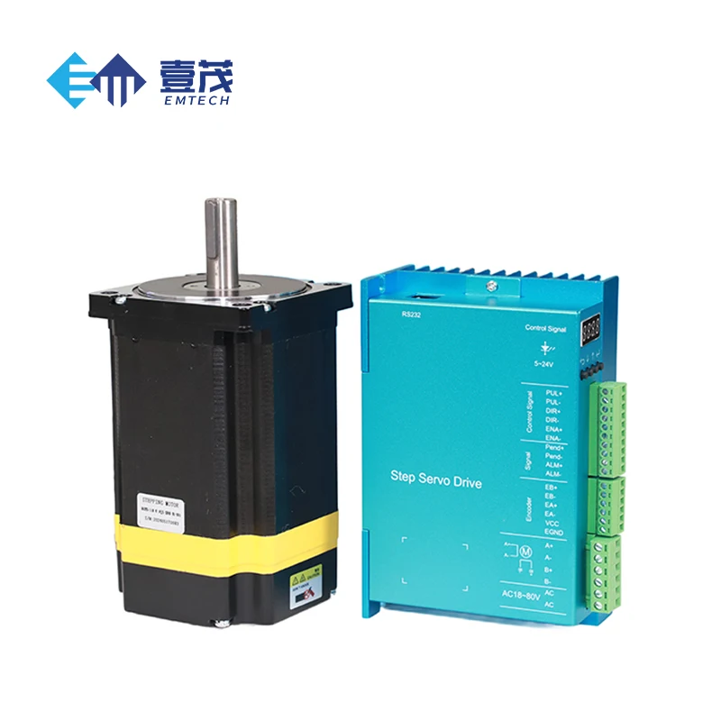 Controlador de Motor paso a paso híbrido bifásico de circuito cerrado Nema 34 de 86mm de alta calidad precio 1,8-8,5 N.m Motor paso a paso