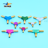 4 Colors Available Rc Boat 3-Way Water cooling Nozzles 5mm Fuel Nozzle For Electric Methanol Gasoline Boat