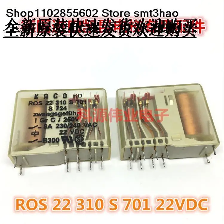 

ROS 22 310 S 701 22VDC 8A 230/240VAC 10PIN