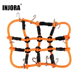 INJORA Elastic Roof Luggage Net 75*60mm Decoration Accessories for 1/24 RC Crawler Axial SCX24 C10 Jeep JLU Gladiator Bronco