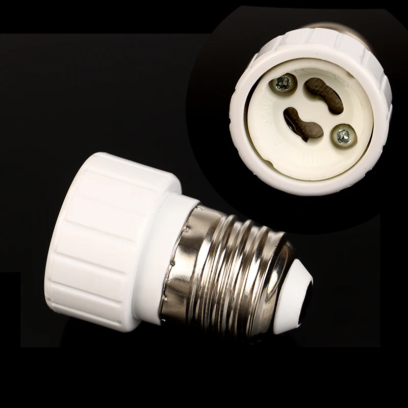 1PC Fireproof Material Lamp Holder Converters E27 To GU10 Ceramics Lamp Holder Adapter Socket Adapter Light Bulb Base For Home