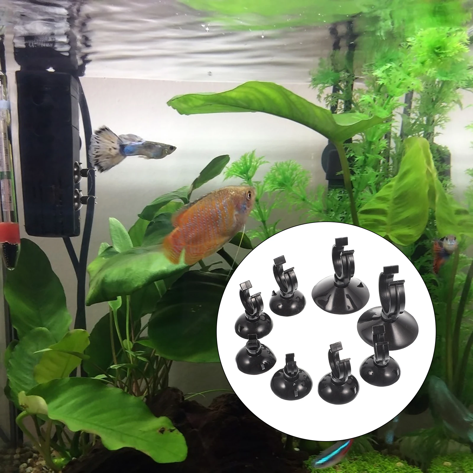 

40Pcs Stable Performance Suction Cups for Fish Tank and Aquarium Supplies Aquarium Suction Cups Fish Tank Silicone Clamp