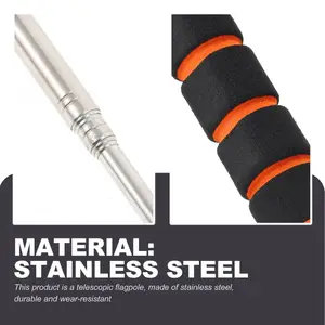 Tragbare Golfschläger mit Zeiger, Lehrerzeiger, Präsentationszeiger, tragbarer Windsock, Reiseleiter, Golfschläger, 1,6 m, 2 m, 2,5 m, 3M 8 Hauptverkaufssignalzeichen - №6