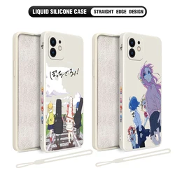 Hot Bocchi the Rock Anime Case For Samsung A54 A34 A73 A53 A33 A23 A14 A13 A04 A72 A52 A32 A22 A12 A71 A51 4G 5G With Hand Strap