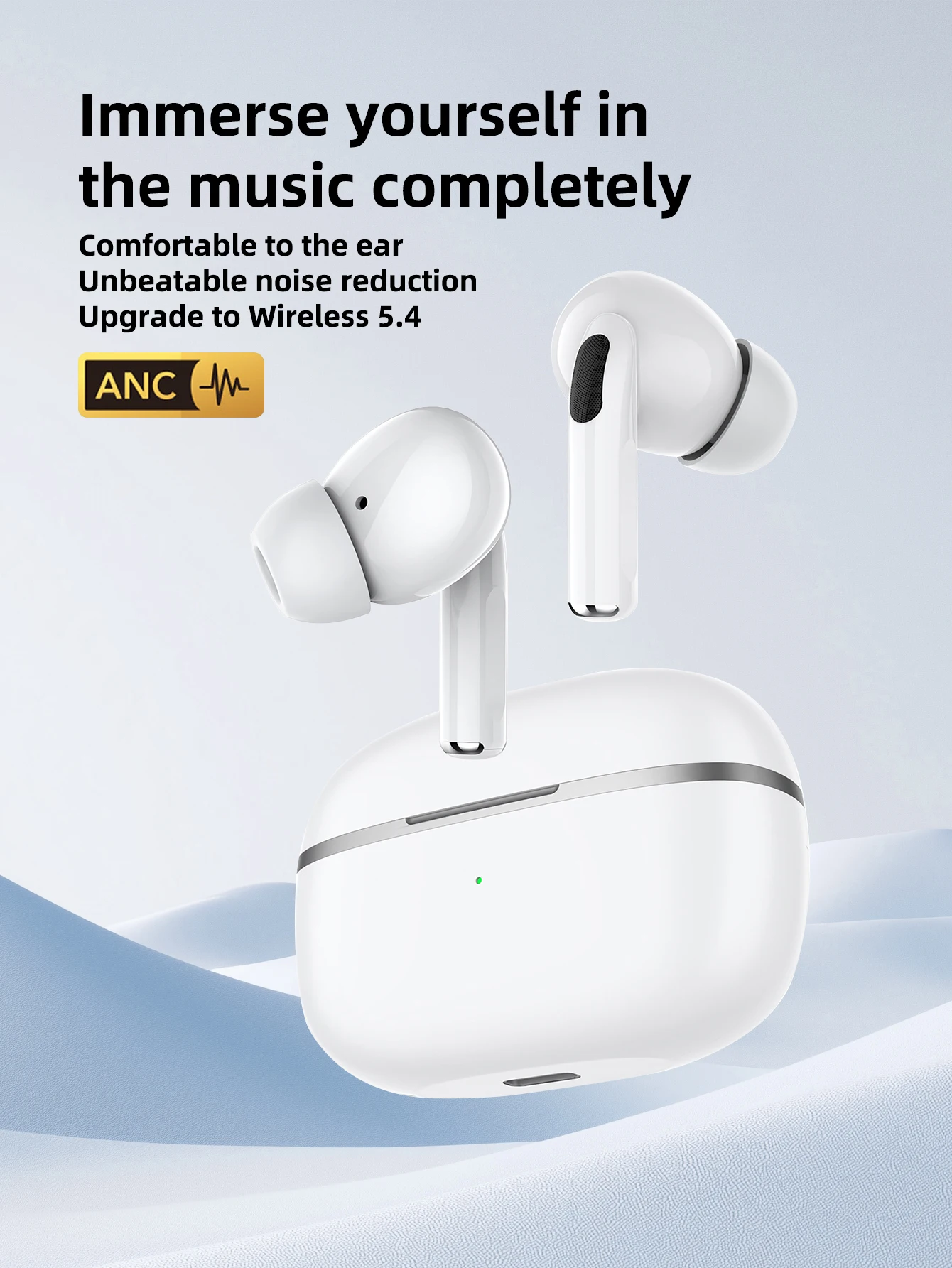 Airs Pro Wireless Bluetooth Earbuds Pro TWS Earbuds Hi-Fi Stereo Microphone Headphones with Charging Case Compatible For iPhone