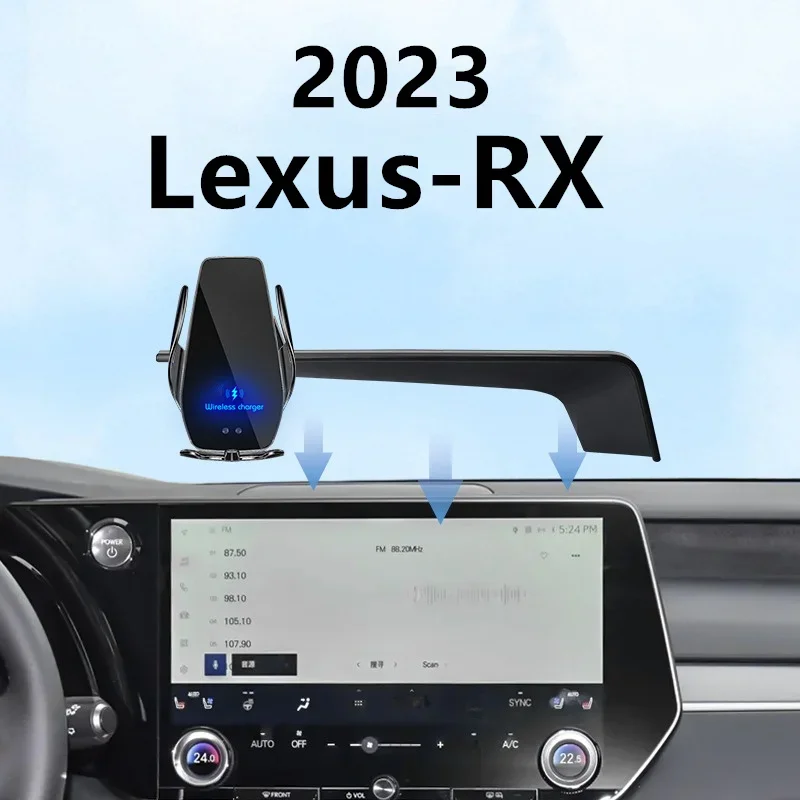 

Автомобильный держатель для телефона Lexus RX 2023, беспроводное зарядное устройство, модификация навигации, внутренний размер 14 дюймов