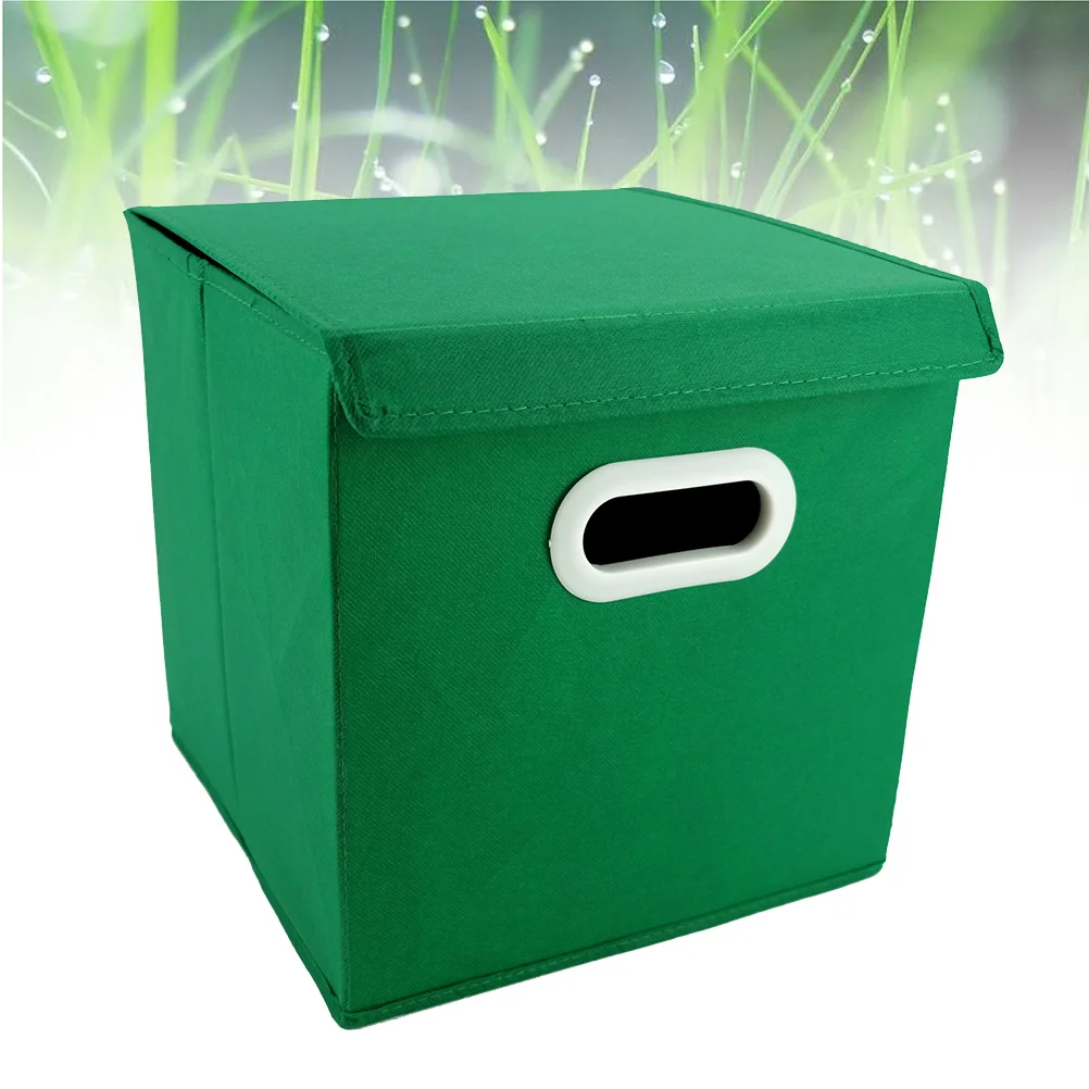 صندوق تخزين القماش منظم أخضر قابل للطي مقاوم للماء والغبار لصناديق تخزين الملابس الداخلية