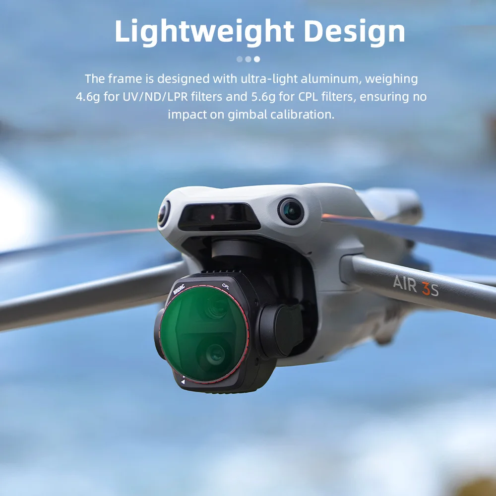 Drone Kamera Kit Zubehör Für DJI Air 3S Objektiv Filter Schutz UV CPL ND8/16/32/64 Nacht Filter 3/4/6 stücke Einstellbare Polar Set