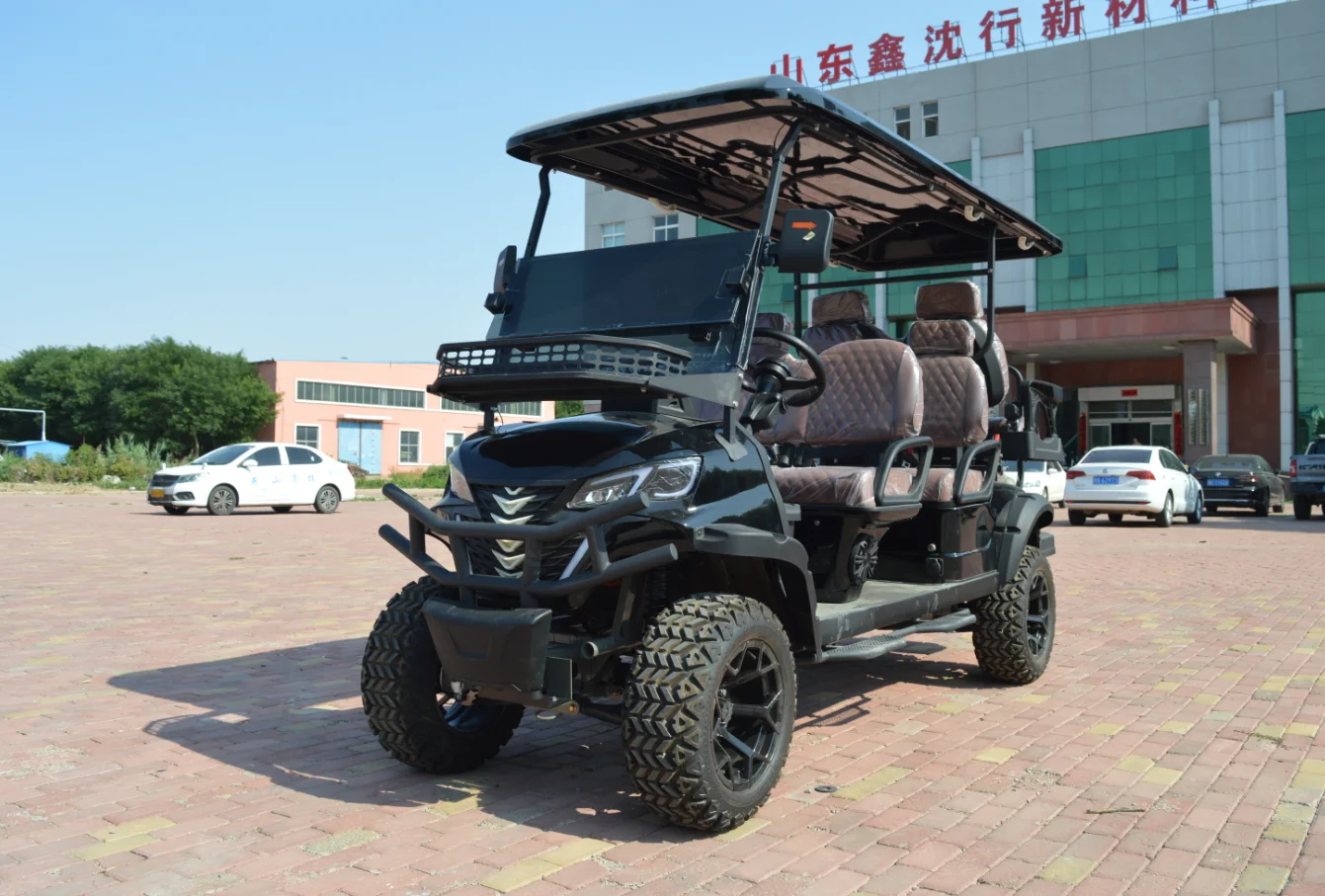 High Performance  6 Seater Street Legal Off Road Lithium Battery Club Car Equipped with 72V Powerful Motor for Community
