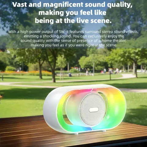 Outdoor Bluetooth Wireless Speakers Fm Radio Portable Camping Party Smart Multifunction Noise Cancelling Mini Bluetooth Speaker