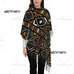 Custom Printed African Bogolan Scarf Men Women Winter Fall Warm Scarves Africa Ethnic Tribal Art Shawl Wrap