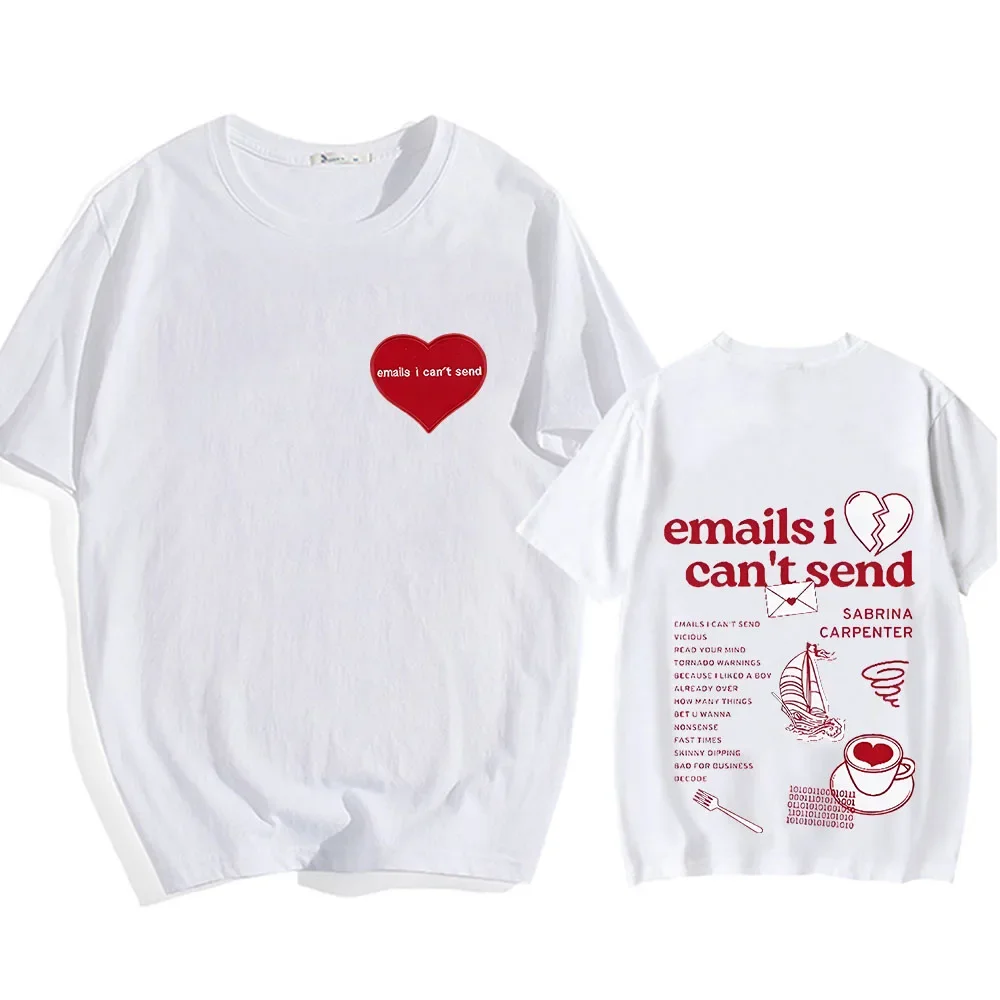 

Summer retro men's Sabrina Carpenter printed round-neck Grunge-style casual 100% pure cotton T-shirt and fashionable top