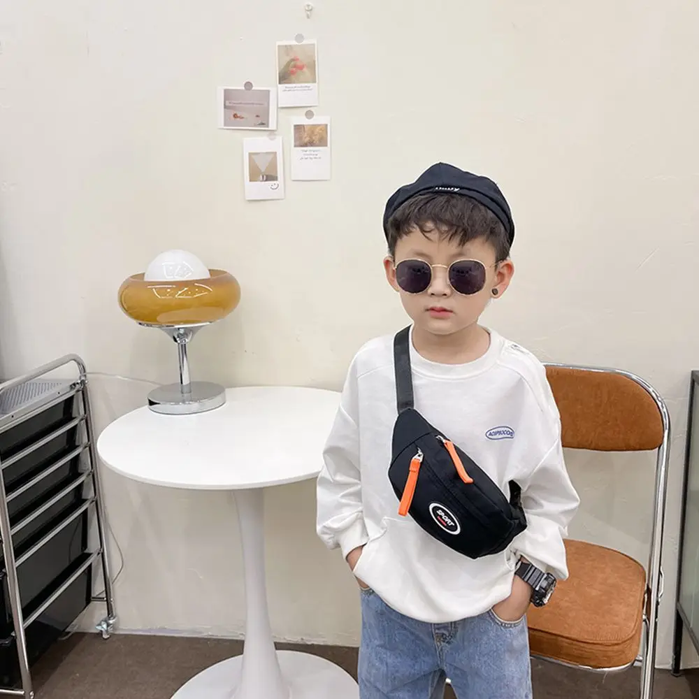 Fashion Sports Coin Purse Zipper Bag Diagonal Bag Children's Chest Bag Fanny Pack