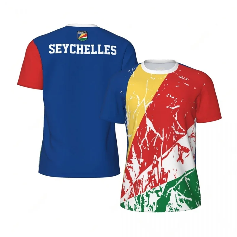 Seychelles Graphic T Shirt For Men 3D Printed Sports Soccer T-shirt Women Football Short Sleeves Fashion Summer Tee Shirts Tops