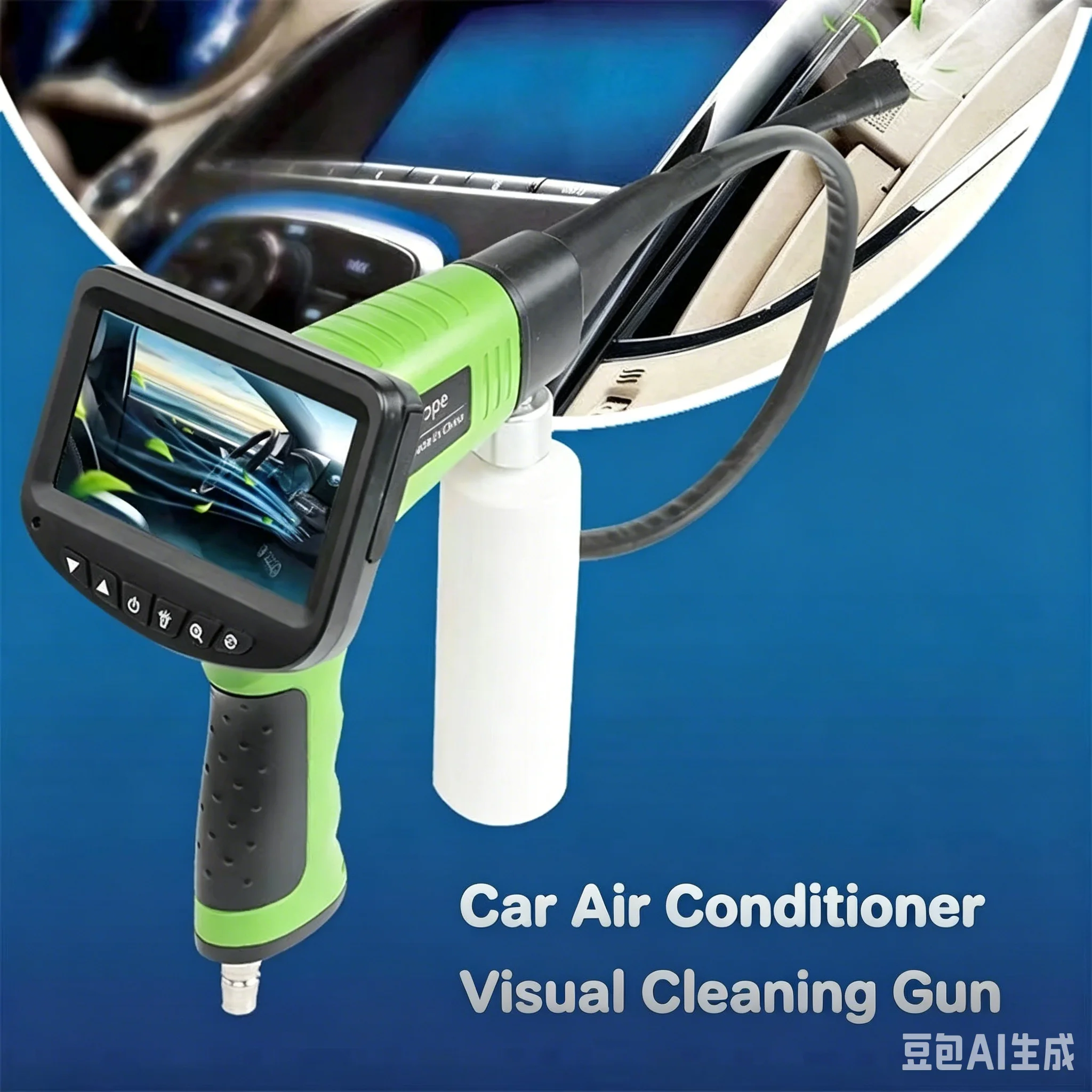 Visual LCD Endoscope Car AC Cleaning Gun Auto Air Conditioner Evaporator Cleaning Maintenance Tool view 2
