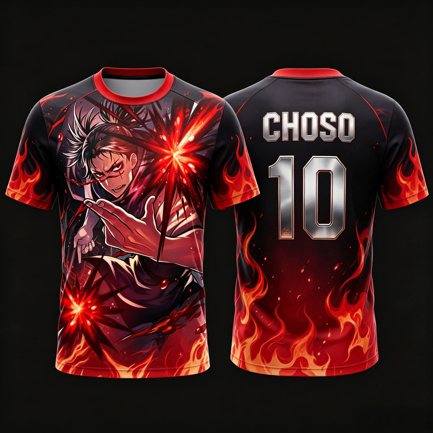 2026 Summer Jujutsu Kaisen Retro Cosplay T-shirt Men's 3D Printed Jiu Jitsu Short-sleeved Family Unisex Children's Sports Shirt