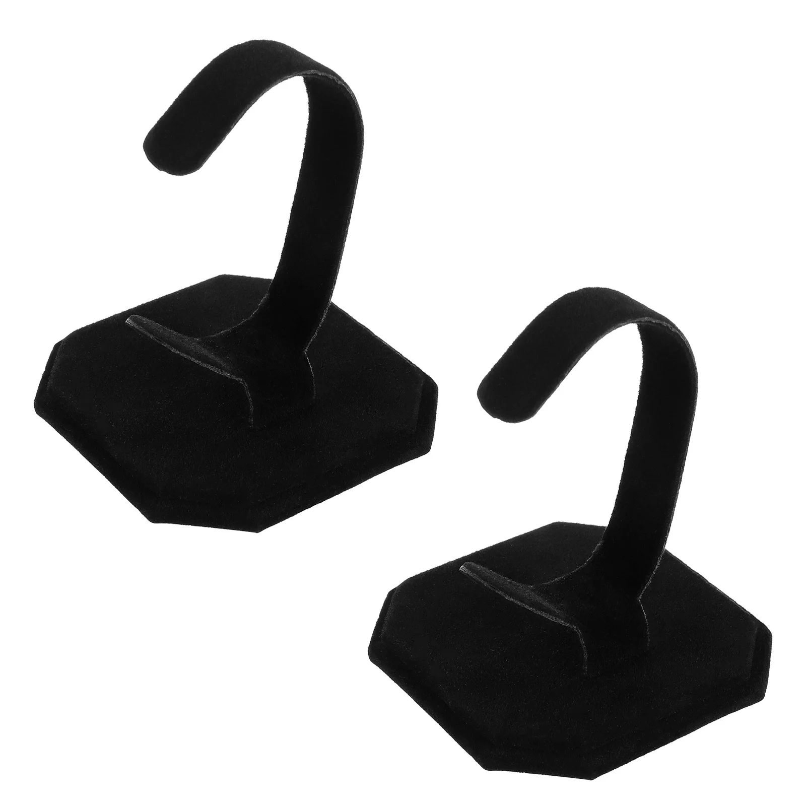 2 pçs suporte de relógio artesanal flanela superfície lisa para relógio de pulso armazenamento exibição jóias vitrine titular decoração para casa acessório