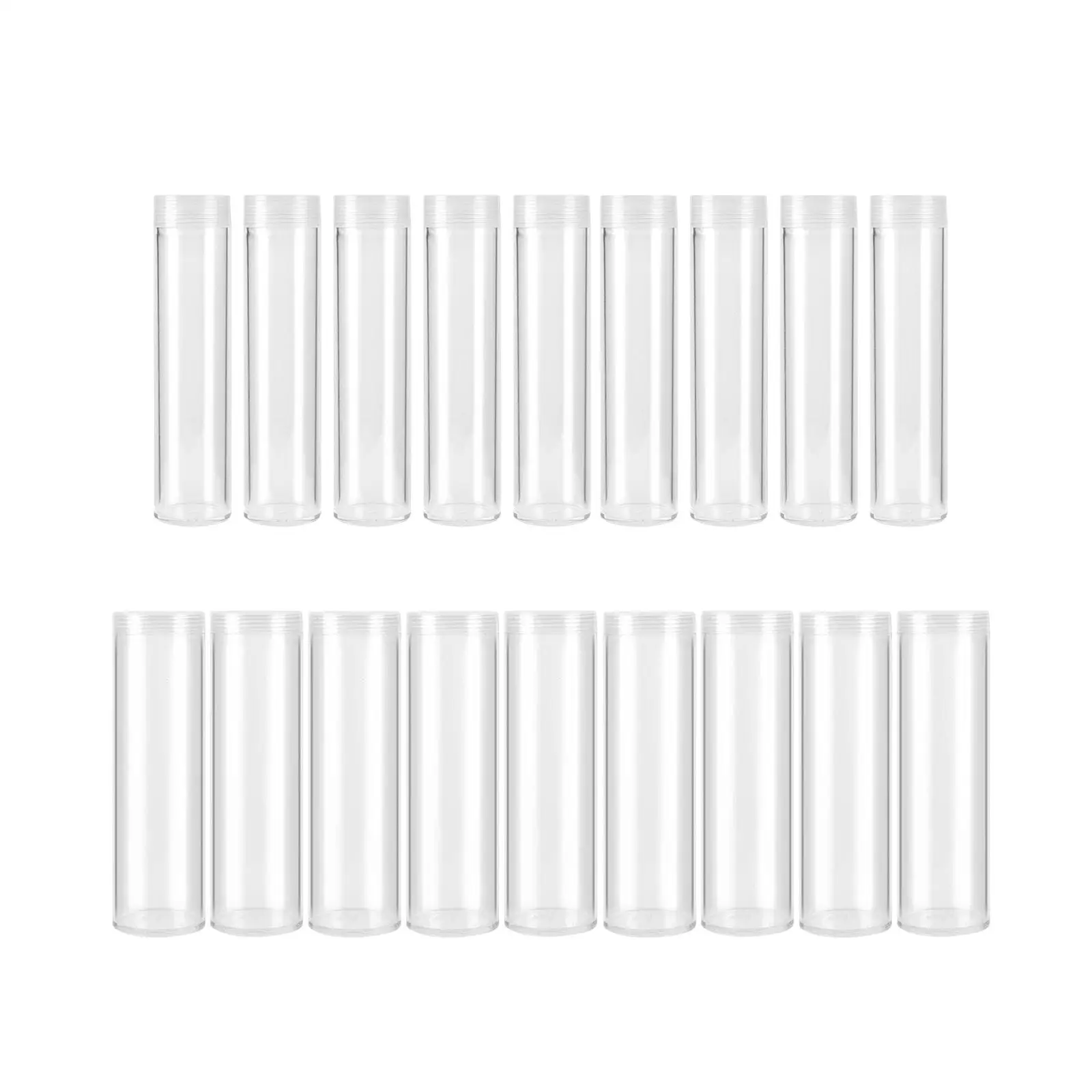 Transparent Beads Holder, Beads Protector, Beads Holder Tube Commemorative Change Container Transparentcoin Tube,