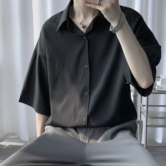 Mens black shirt xxl best sale