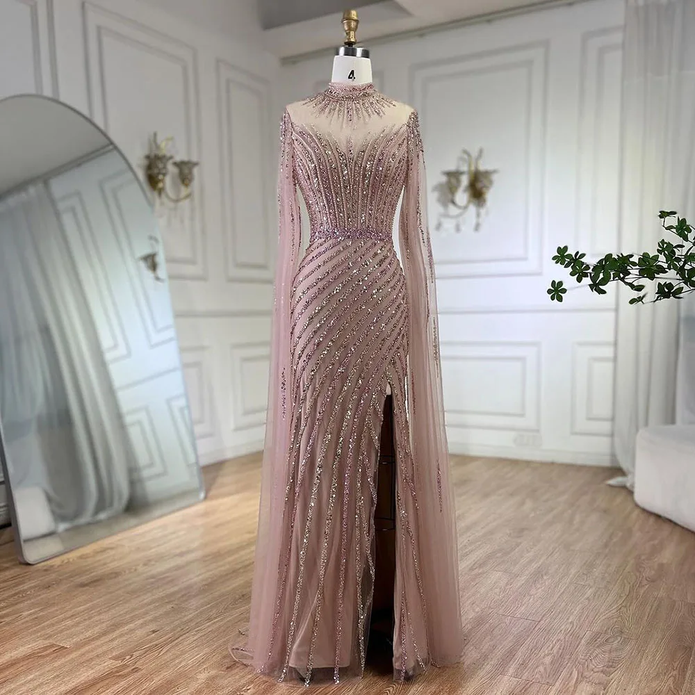 The Evening Gown That Changed My Night: A Real Review of the Customized  Pink Cape Sleeve
