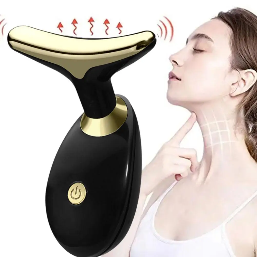 Anti Rugas Rosto e Pescoço Levantamento Máquina, Massageador Facial, Rejuvenescimento Da Pele, Fino, Duplo Chin Vibrador, Dispositivo de Beleza, Dropshipping