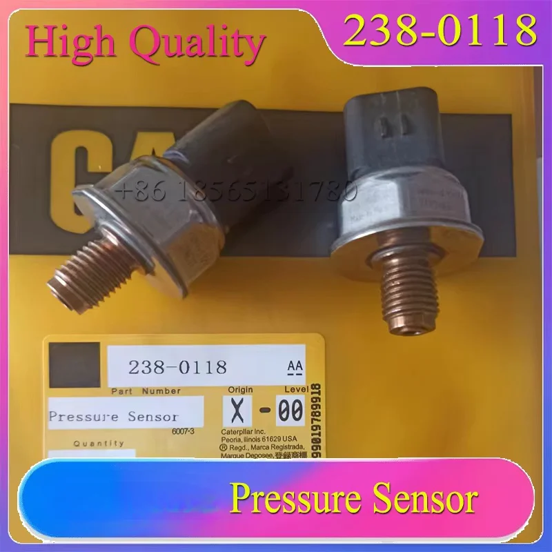 High Quality 238-0118 2380118 Pressure Sensor For Caterpillar 312D 313D 319D 320D C4.2 C6.4 3066  Fuel Rail Sensor