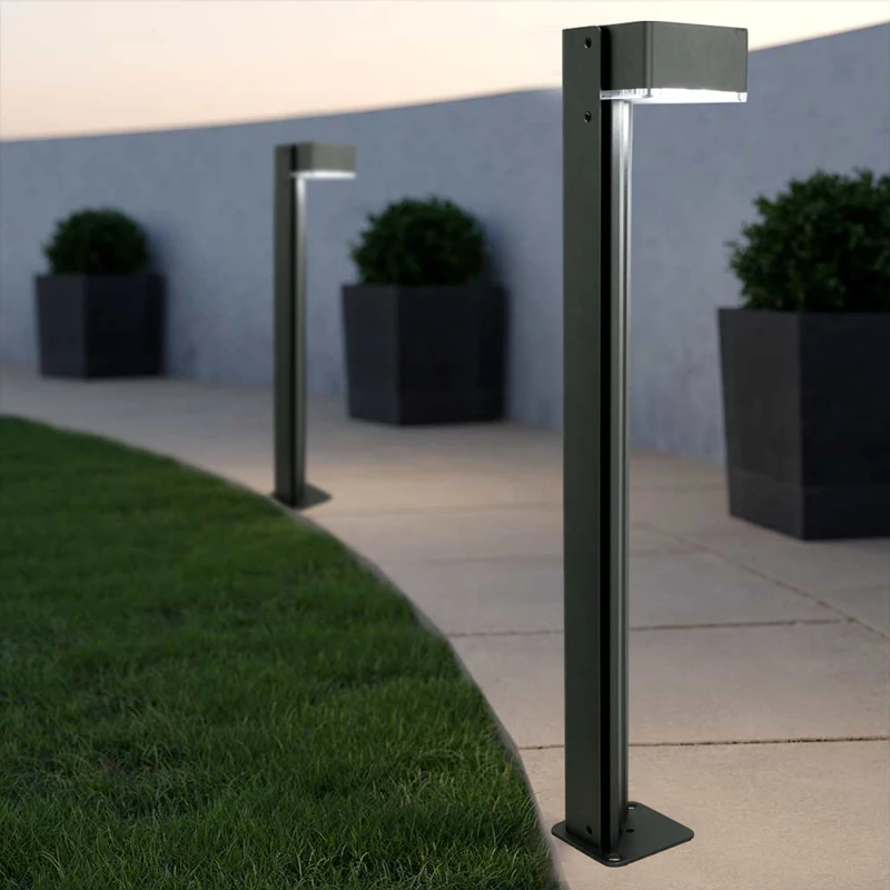 

ACMESHINE 500 Lumen Aluminum Alloy Solar Garden Lights Bollard Lawn Outdoor Ip65 Led Waterproof Landscape Grassplot Pathway Lamp