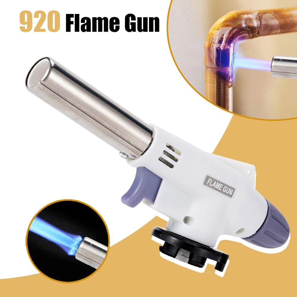 soldagem gas queimador flame gun gun flame gas tocha blowtorch cozinhar solda ao ar livre butano autoignition gas burner isqueiro aquecimento 01