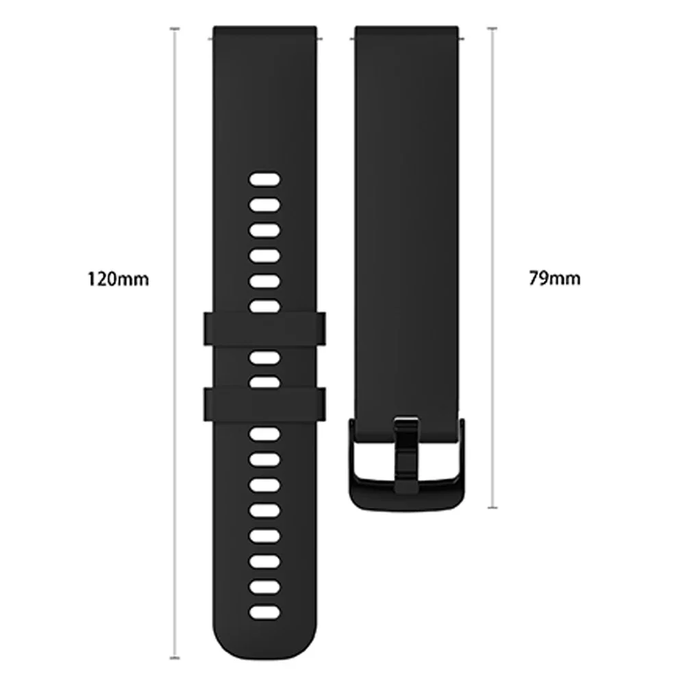 20 22mm Silicone Strap for Garmin Forerunner 255 265 645 245 158 55 Band Venu 2/3/SQ/2 Plus Wristband Vivoactive 3 5 4 Bracelet