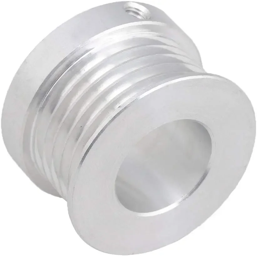 ‌31mm Aluminum Belt Pulley 6061 Silver Multi-Slot 12mm Bore for DIY‌