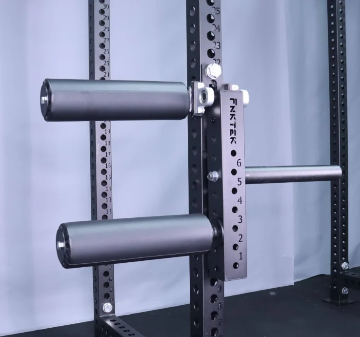 Adjustable Leg Extension Curl Machine With Squat Rack Attachment For Seated Lower Body Workouts