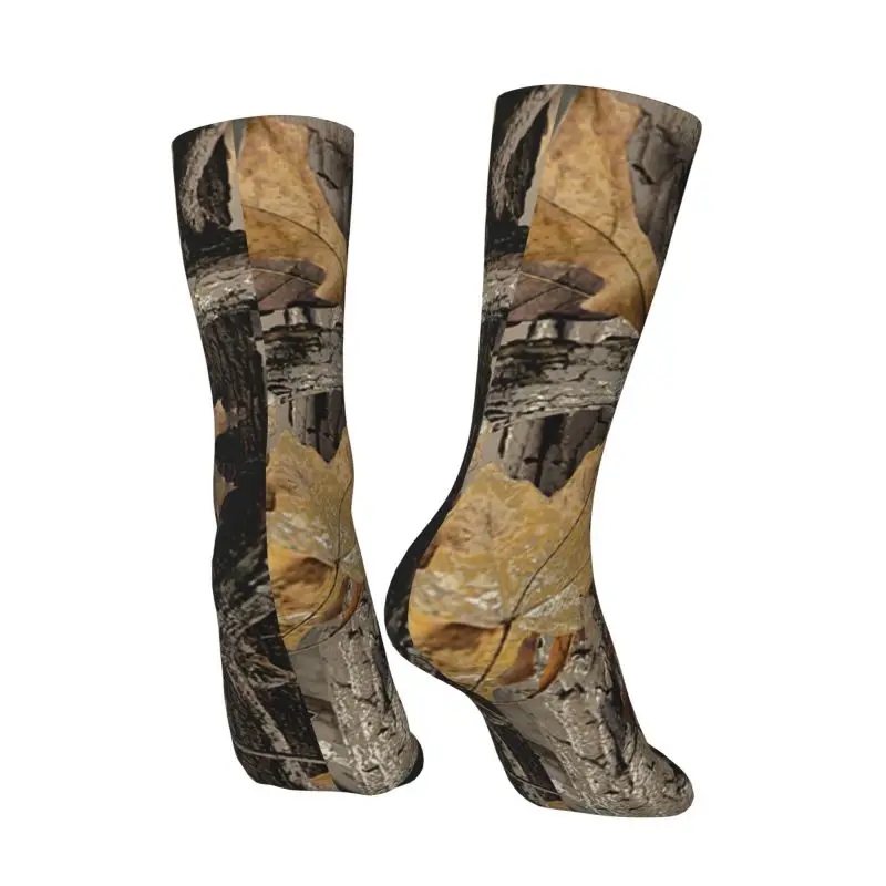 Chaussettes unisexes CamSolomon Camo Crew pour hommes, Real Tree, robe Kawaii, printemps, été, automne, hiver