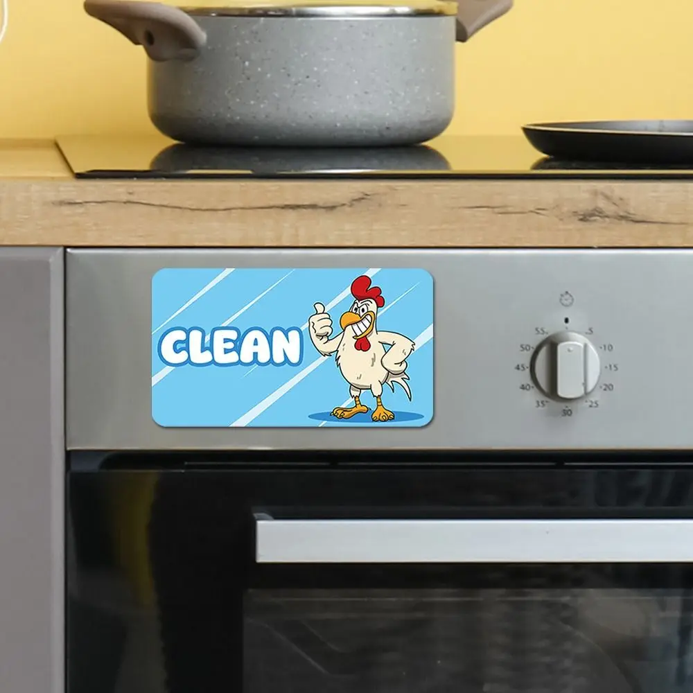 Cartoon Animal Dishwasher Stickers Non-Scratch Clean Dirty Indicator Dishwasher Magnet Sign Status Indicator Magnetic
