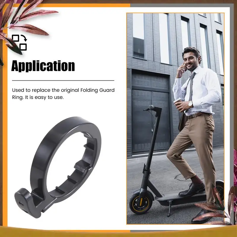 

AB59-Scooter Front Tube Stem Folding Pack Insurance Circle Clasped Guard Ring Replacement Part For Xiaomi Mijia M365 Electric Sc