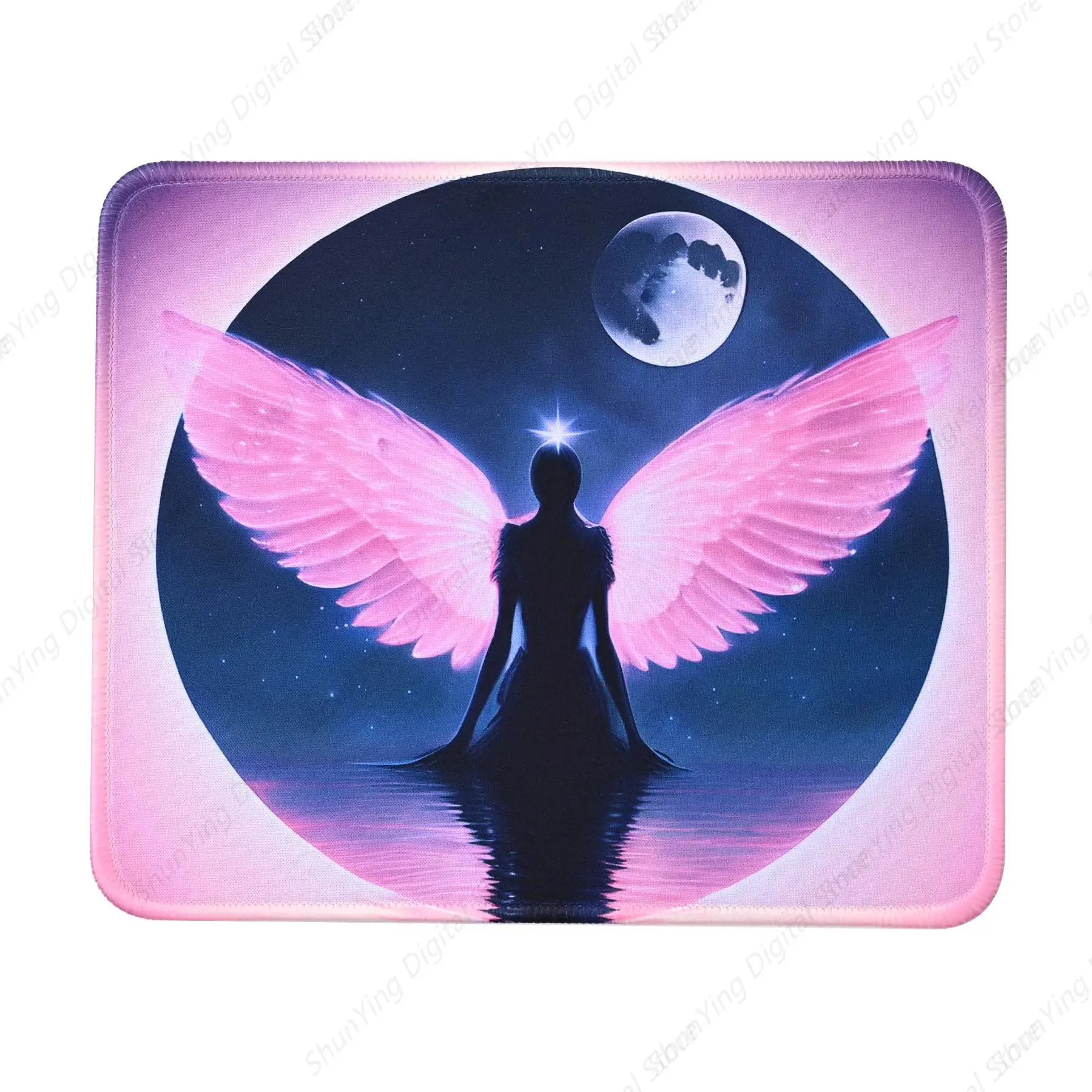 

Beautiful Angel Moon Mouse Pad Gift Waterproof And Anti Slip Rubber Mouse Pad Suitable For Home And Office Gaming Mouse Pad