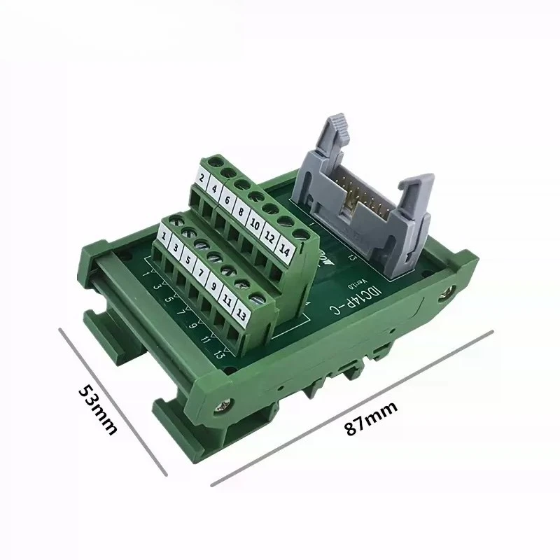 Terminal block IDC14P-C horn seat transfer terminal PLC relay 14 core transfer terminal C type