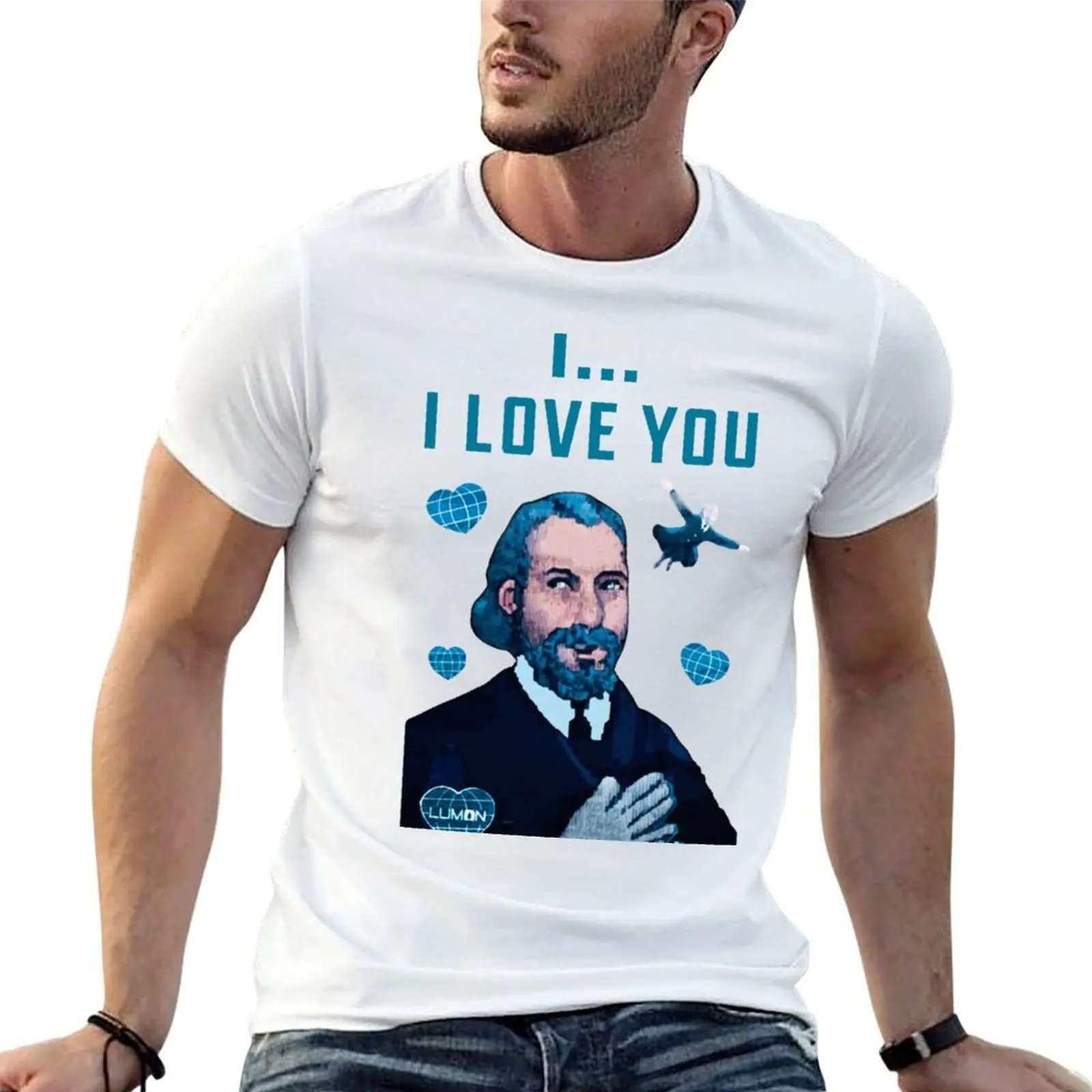 Severance Valentine's Day Card - I love you T-Shirt man clothes anime shirt Men's t shirts
