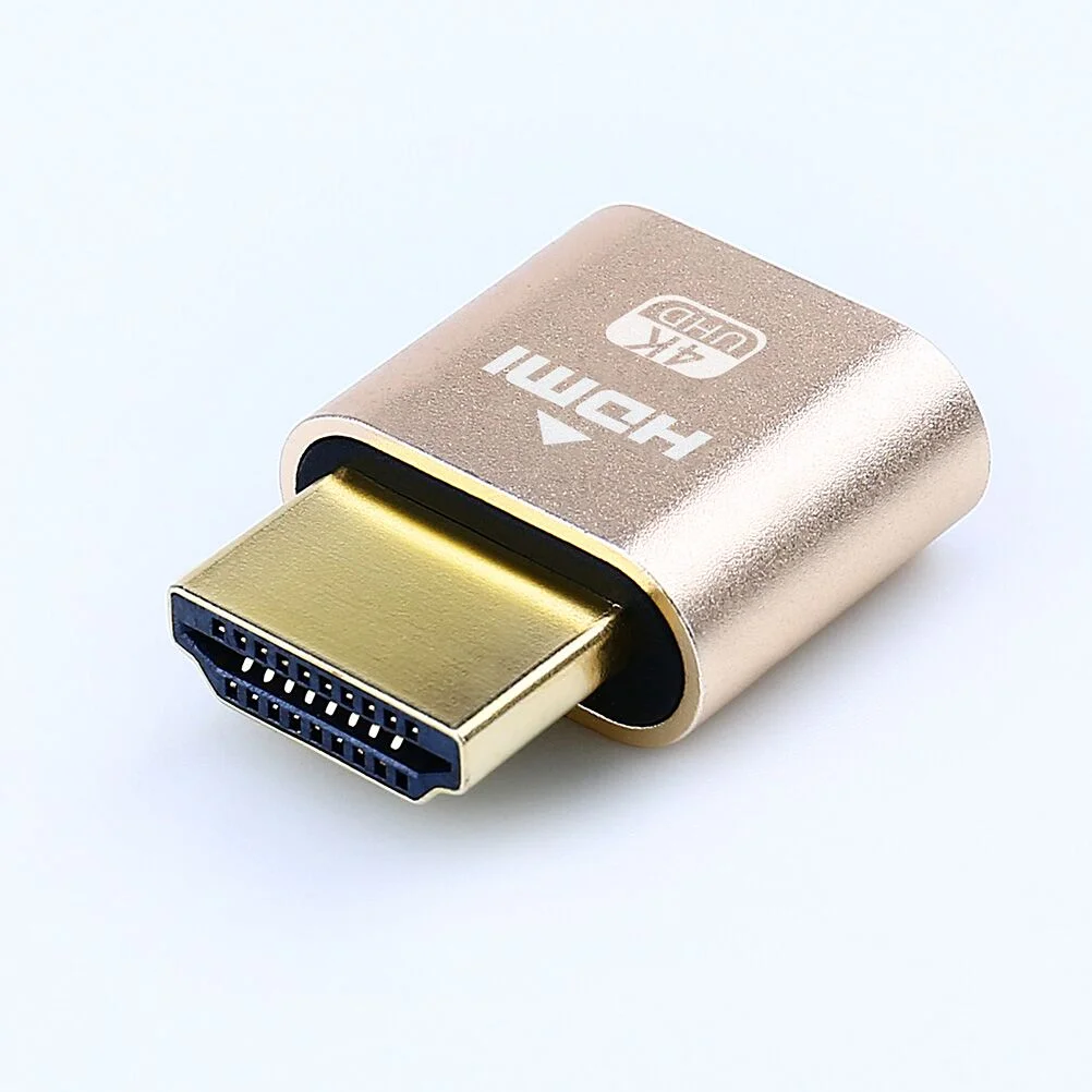 Dtech-emulador de pantalla simulado OEM ODM 4K de alta calidad, Monitor fantasma simulado HDMI, enchufe Dongle sin cabeza