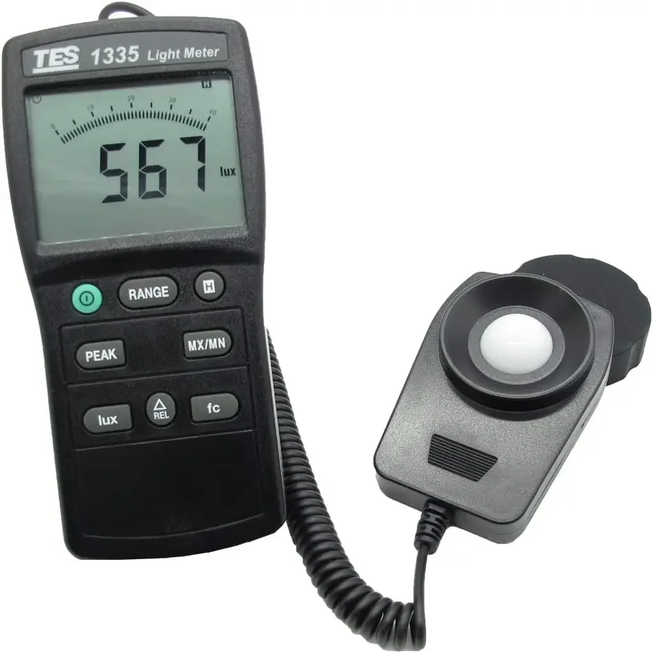 TES-1335 Taiwan Ranging 0 to 400 000 Lux  tester Digital Light meter Lux Meter DLM