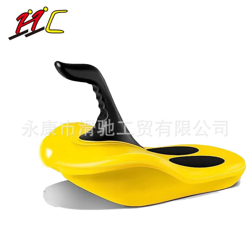 [Manufacturer] New handle sled outdoor skiing, sand skating, grass skating board thickened wear-resistant combined sled