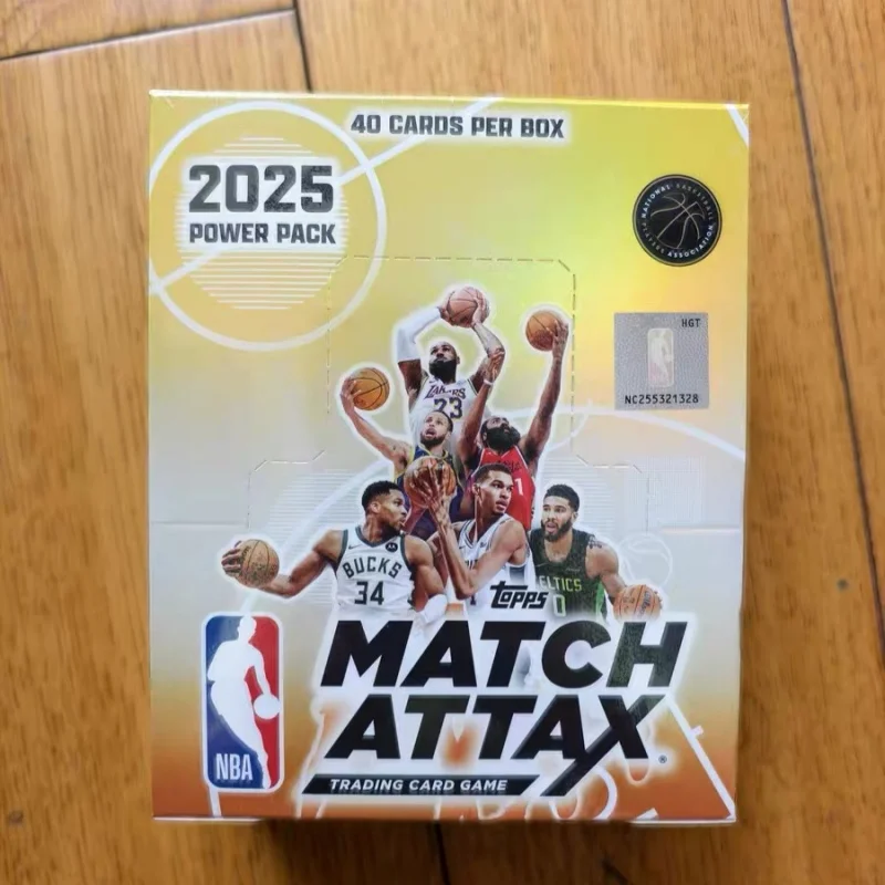 متوفر في المخزون الأصلي Kayou Topps Nba Star Card 2025 Nba Match Attax Card كرة السلة مباراة بطاقة لعبة Tcg جمع بطاقة حزمة الطاقة
