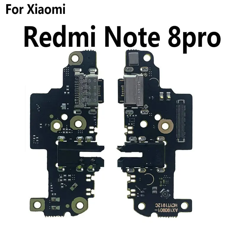 New Microphone Module+USB Charging Port Board Flex Cable Connector Parts For Xiaomi Redmi Note 5 6 7 8 9 Pro Replacement