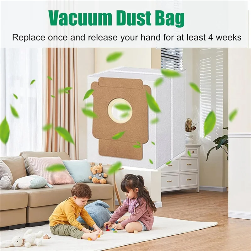 【Coupon!】Vacuum Replacement Parts Kit For Irobot Roomba Plus 405 Combo/505 Combo-Main Side Brush, Mop Filter& Dust Bag Included