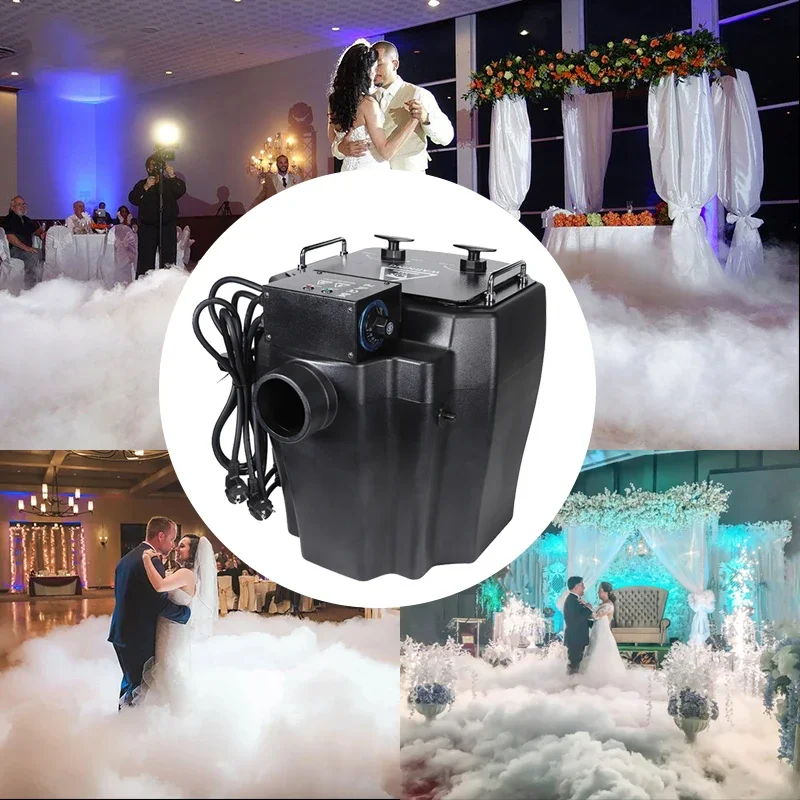 

Factory Wholesale Professional 6000W-Dry-Ice-Fog-Machine For Stage With Pipe Low Lying Dry Ice Fog Smoke Machine For Wedding Dj