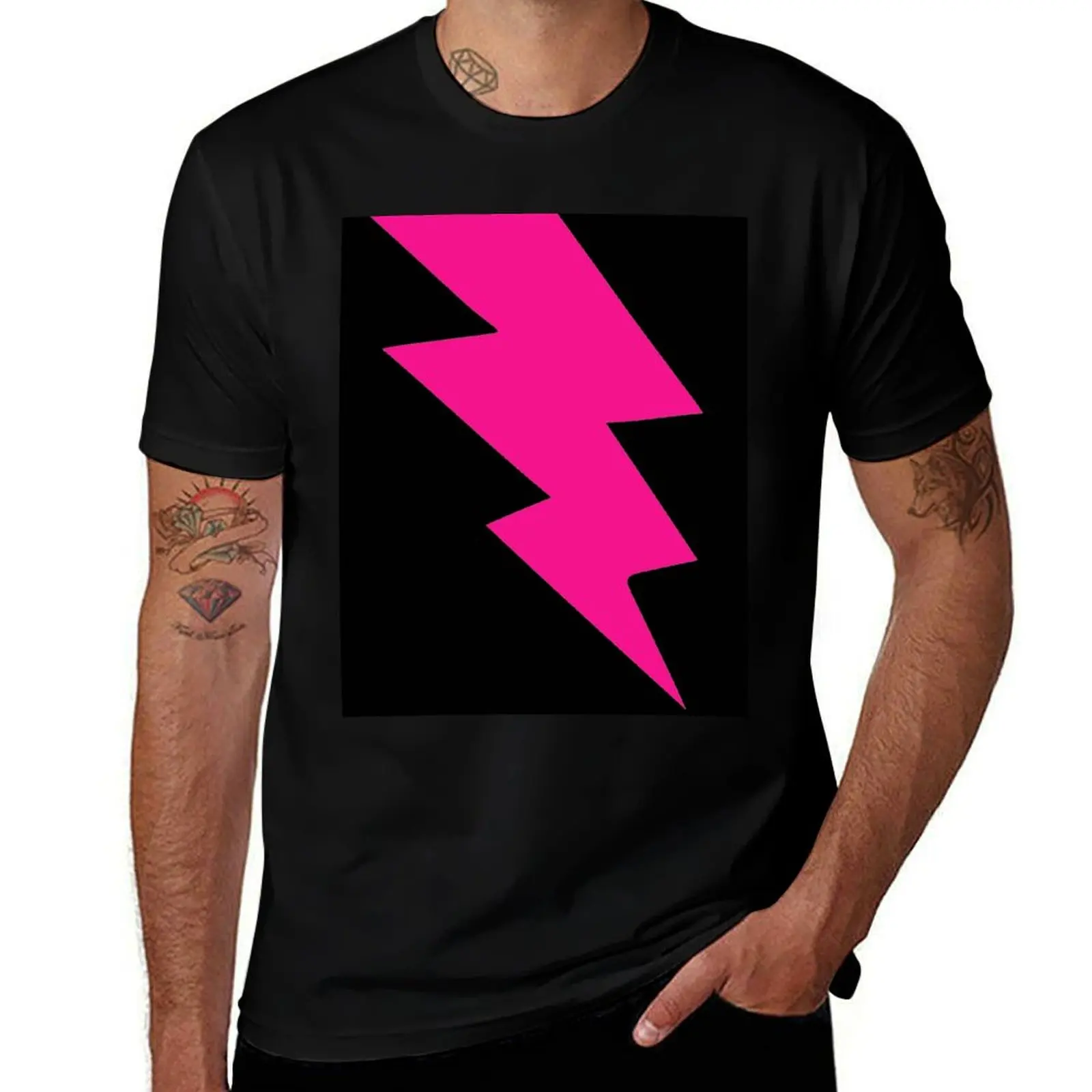 Lightning bolt T-Shirt Art Pattern Printed Casual Top T-Shirt