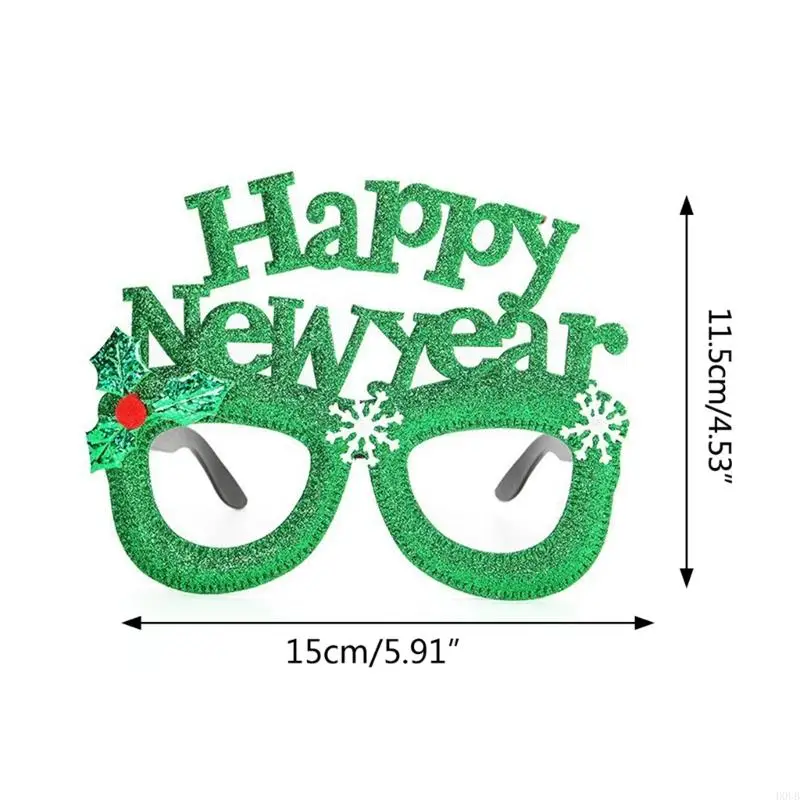 D0UBクリスマスパーティーメガネスパンコール明けましておめでとうございますレターフレームメガネクリスマス装飾