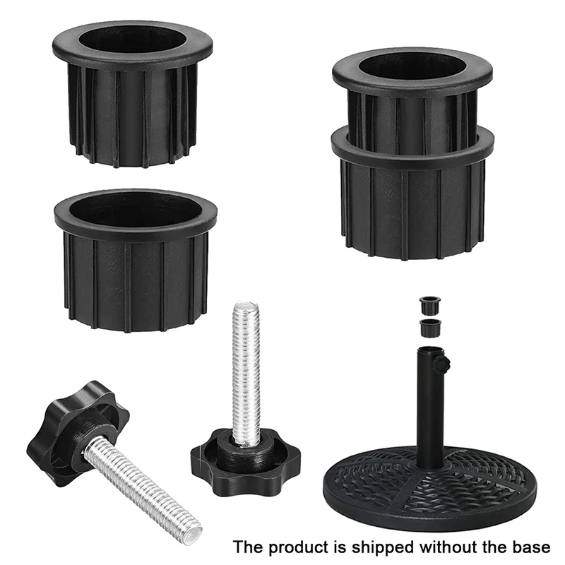 2 Sets Outdoor Patio Umbrella Base Stand Replacement Parts Umbrella Base Bracket Hole Ring Plug Cover And Cap-A03I