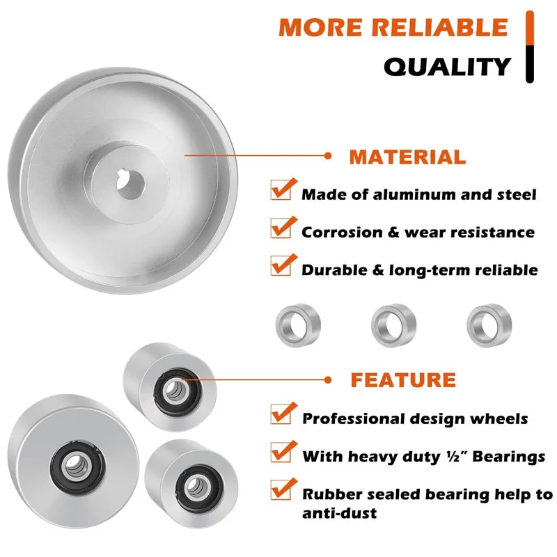 Aluminiumrad-Kronriemenschleifer, 2\