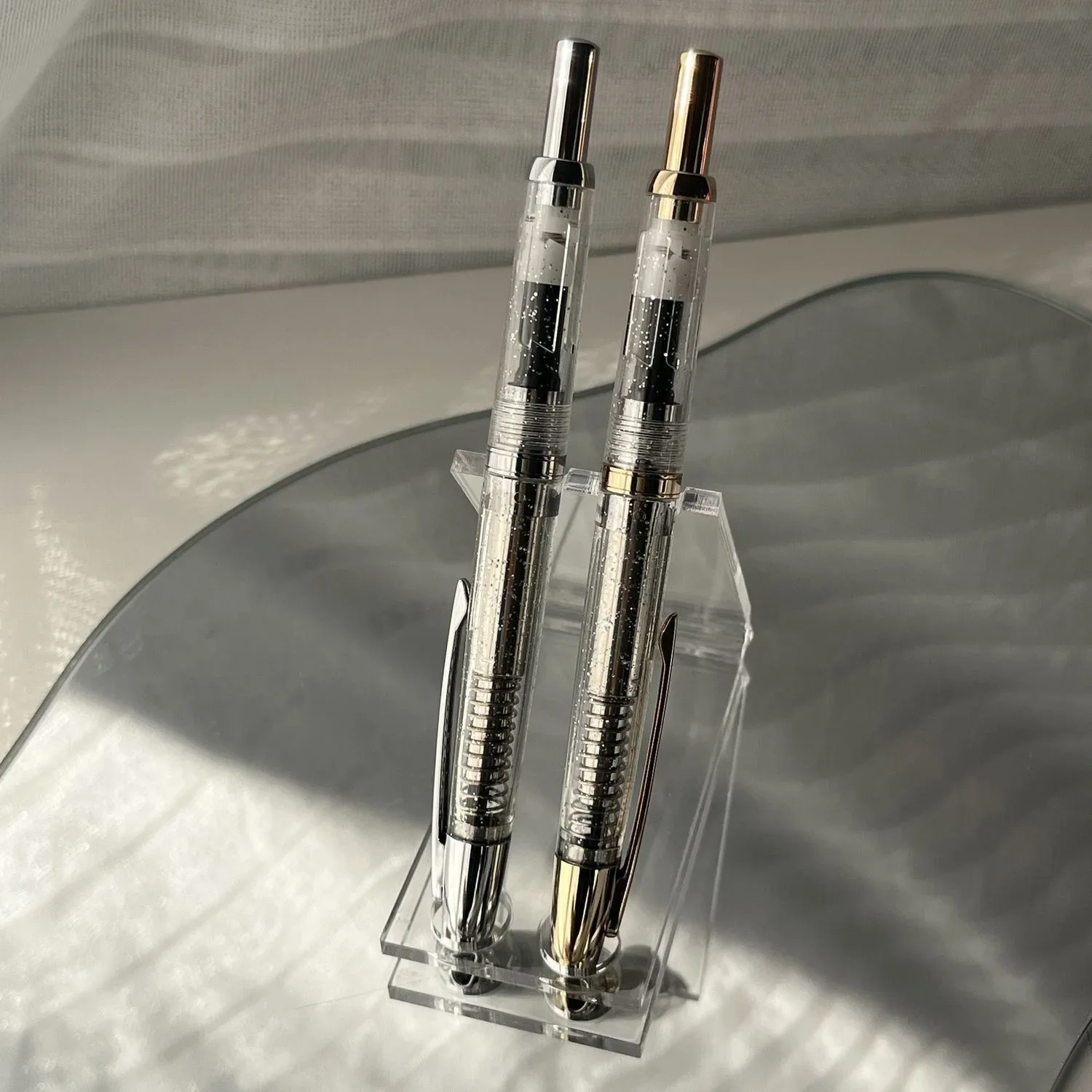 Hot Limited Matte Black JINHAO 20 Resin Press Fountain Pen Retractable EF F Nib WIth Clip Ink Pen Lighter Than A10 School Suppli